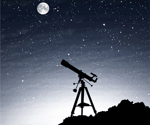 Telescope and the Moon