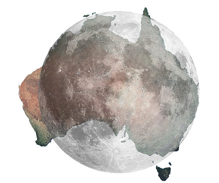 Size Of The Moon Compared To Australia