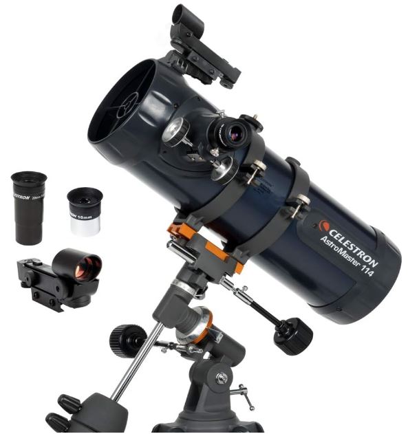 Celestron Astromaster 114EQ Telescope, First of three of the best reflector telescopes for beginners