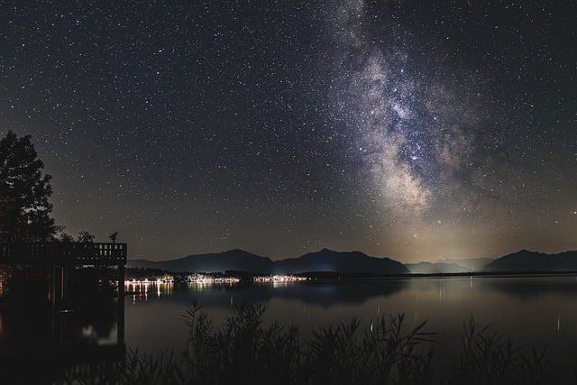 Telescope Camera Adapter: Milky Way Over A Lake