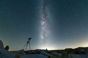 Starry night-sky Milky Way