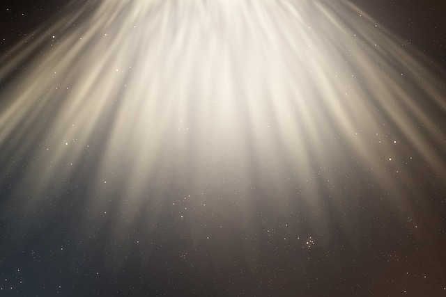 light travelling through space
